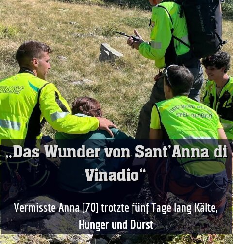 Vermisste Anna [70] trotzte fünf Tage lang Kälte, Hunger und Durst