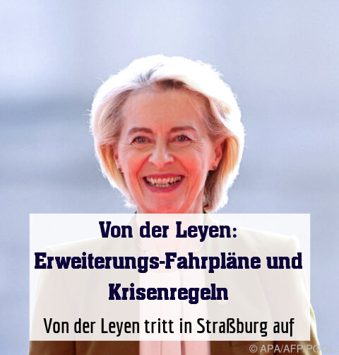 Von der Leyen tritt in Straßburg auf