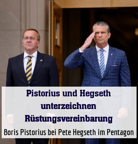 Boris Pistorius bei Pete Hegseth im Pentagon