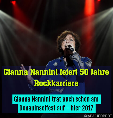 Gianna Nannini trat auch schon am Donauinselfest auf - hier 2017