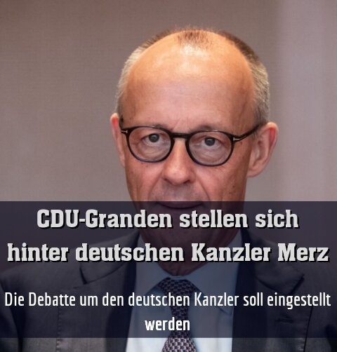 Die Debatte um den deutschen Kanzler soll eingestellt werden