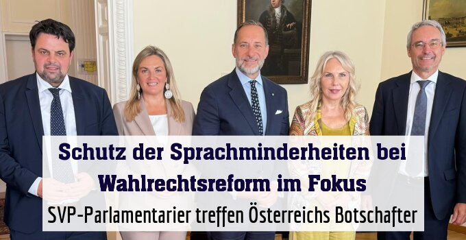 SVP-Parlamentarier treffen Österreichs Botschafter