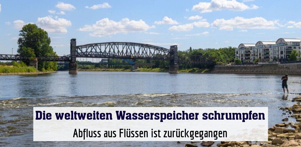 Abfluss aus Flüssen ist zurückgegangen