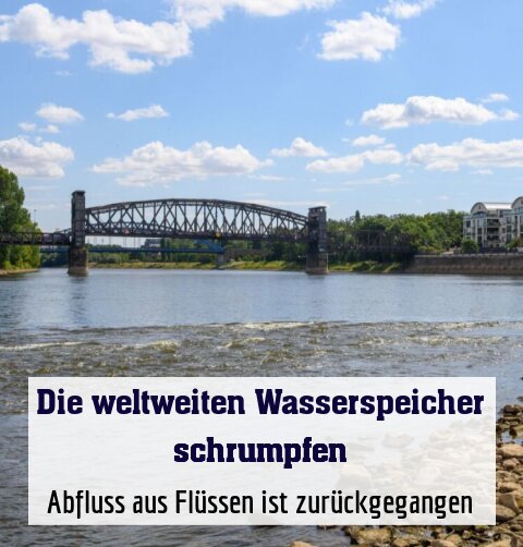 Abfluss aus Flüssen ist zurückgegangen