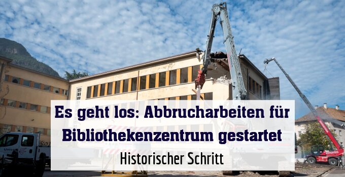 Historischer Schritt