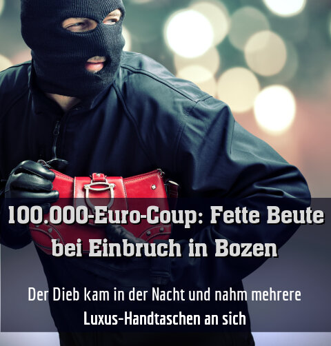 Der Dieb kam in der Nacht und nahm mehrere Luxus-Handtaschen an sich
