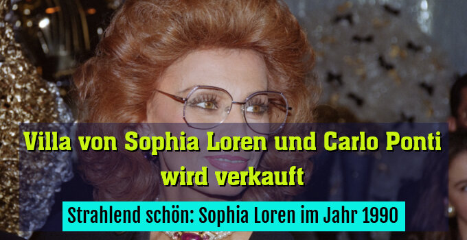 Strahlend schön: Sophia Loren im Jahr 1990