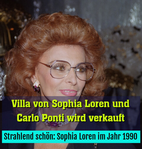 Strahlend schön: Sophia Loren im Jahr 1990