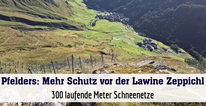 300 laufende Meter Schneenetze