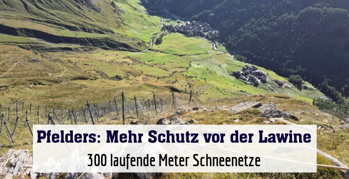 300 laufende Meter Schneenetze