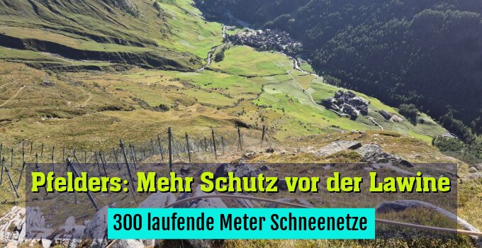 300 laufende Meter Schneenetze
