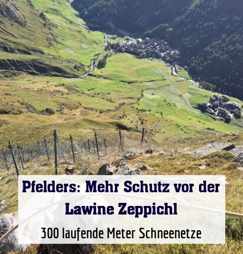 300 laufende Meter Schneenetze