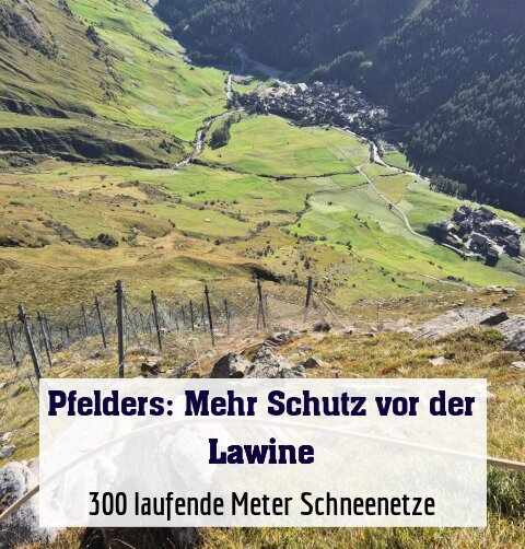 300 laufende Meter Schneenetze