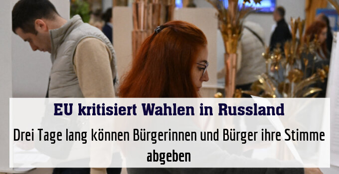 Drei Tage lang können Bürgerinnen und Bürger ihre Stimme abgeben