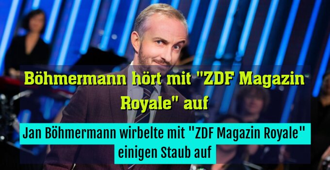 Jan Böhmermann wirbelte mit "ZDF Magazin Royale" einigen Staub auf