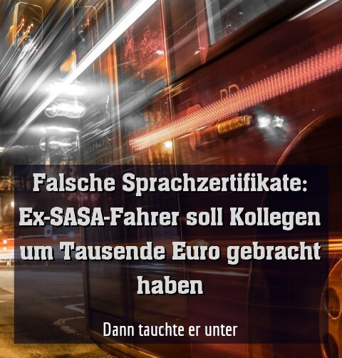 Dann tauchte er unter