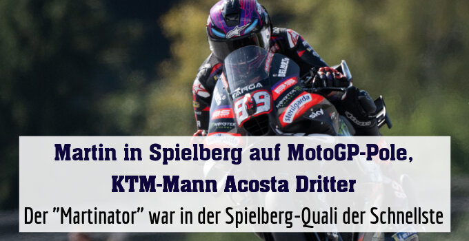 Der "Martinator" war in der Spielberg-Quali der Schnellste