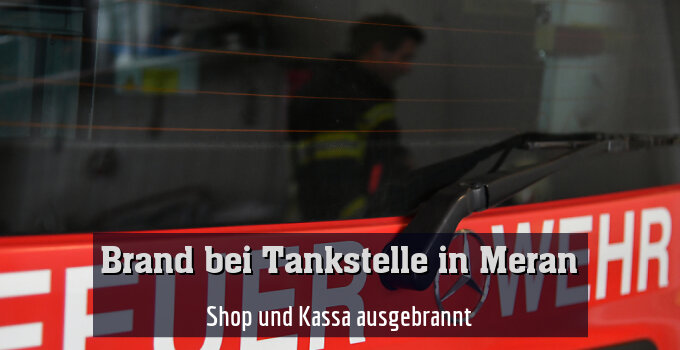 Shop und Kassa ausgebrannt