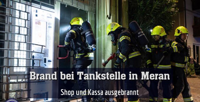 Shop und Kassa ausgebrannt