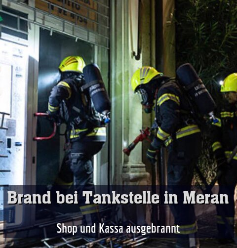 Shop und Kassa ausgebrannt