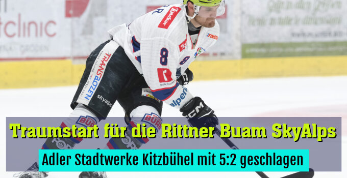 Adler Stadtwerke Kitzbühel mit 5:2 geschlagen