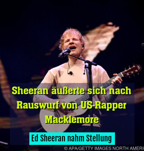 Ed Sheeran nahm Stellung