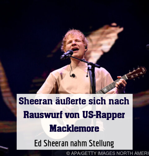 Ed Sheeran nahm Stellung