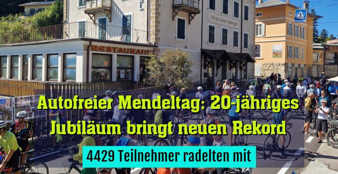 4429 Teilnehmer radelten mit