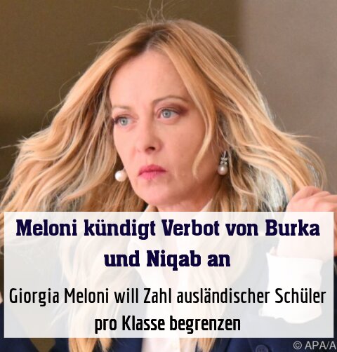 Giorgia Meloni will Zahl ausländischer Schüler pro Klasse begrenzen