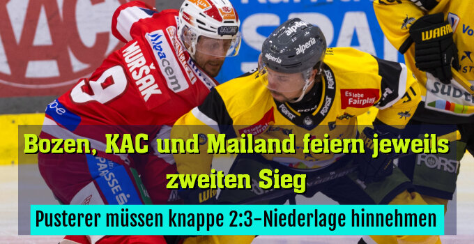 Pusterer müssen knappe 2:3-Niederlage hinnehmen