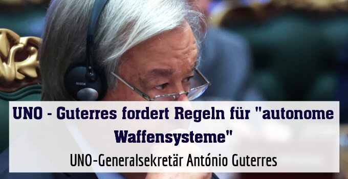 UNO-Generalsekretär António Guterres