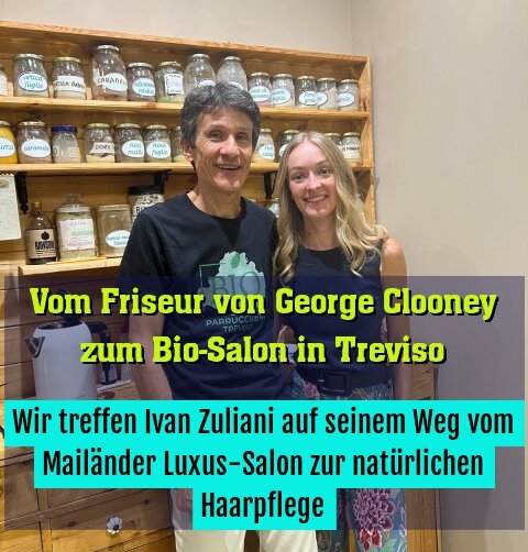 Wir treffen Ivan Zuliani auf seinem Weg vom Mailänder Luxus-Salon zur natürlichen Haarpflege