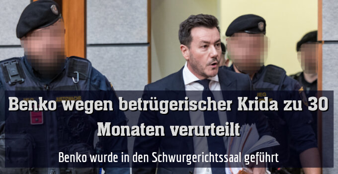 Benko wurde in den Schwurgerichtssaal geführt