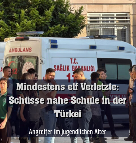 Schüsse bei türkischer Schule
