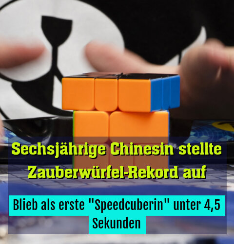 Blieb als erste "Speedcuberin" unter 4,5 Sekunden
