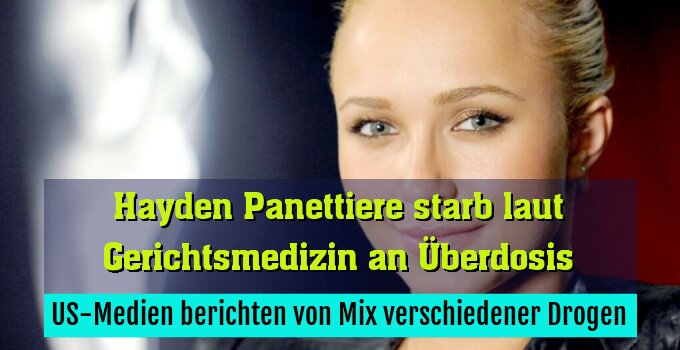 US-Medien berichten von Mix verschiedener Drogen