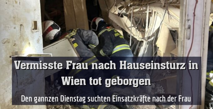 Den ganzen Dienstag suchten Einsatzkräfte nach der Frau