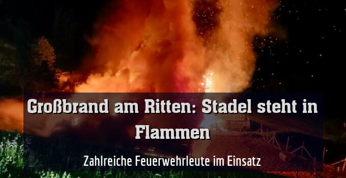 Zahlreiche Feuerwehrleute im Einsatz