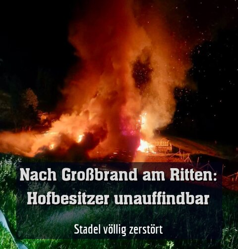 Stadel völlig zerstört