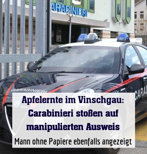 Mann ohne Papiere ebenfalls angezeigt