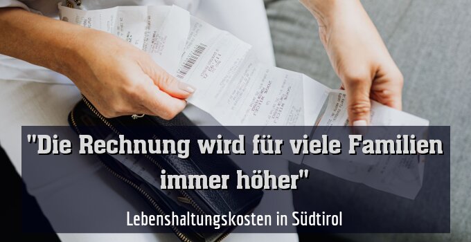 Lebenshaltungskosten in Südtirol
