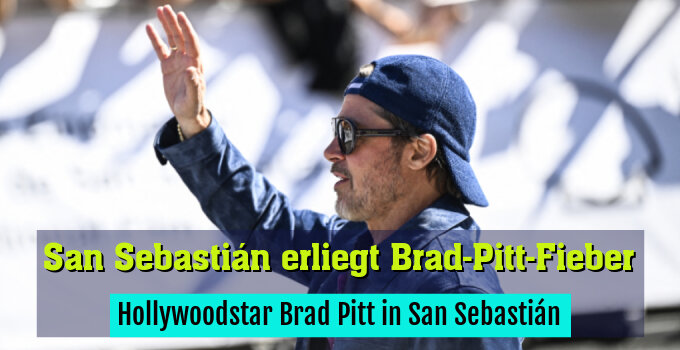 Hollywoodstar Brad Pitt in San Sebastián