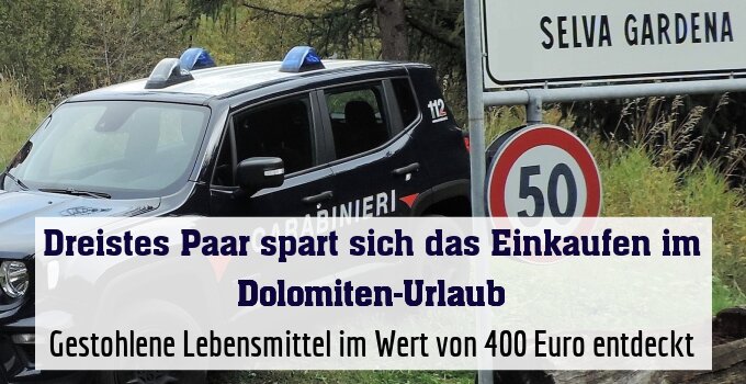Gestohlene Lebensmittel im Wert von 400 Euro entdeckt