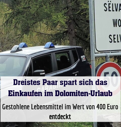 Gestohlene Lebensmittel im Wert von 400 Euro entdeckt