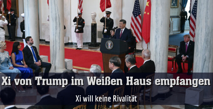 Xi will keine Rivalität