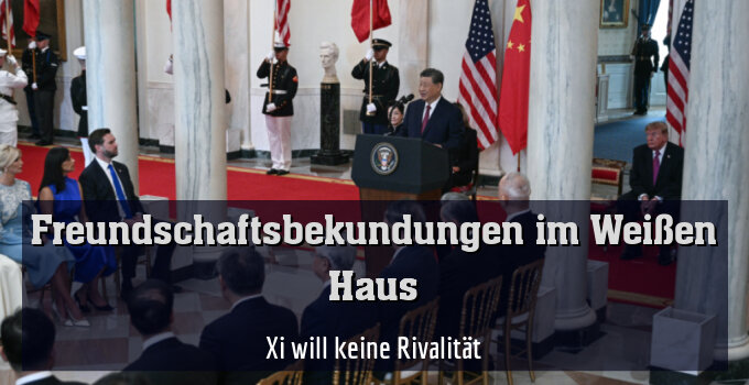 Xi will keine Rivalität