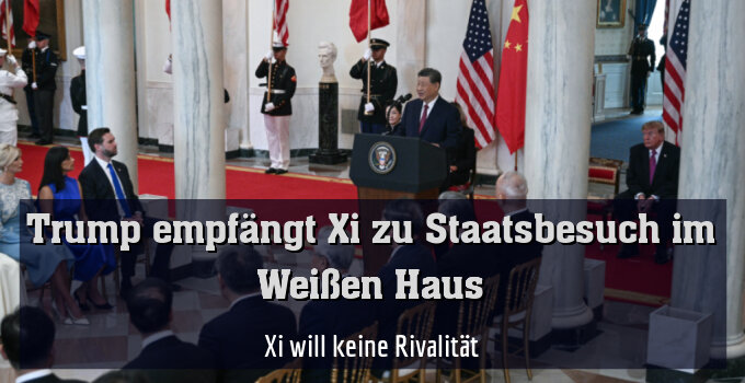 Xi will keine Rivalität