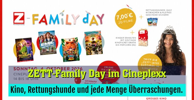 Kino, Rettungshunde und jede Menge Überraschungen.