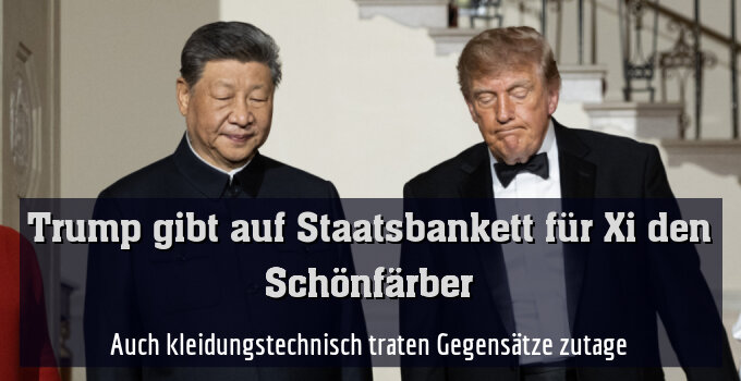 Auch kleidungstechnisch traten Gegensätze zutage