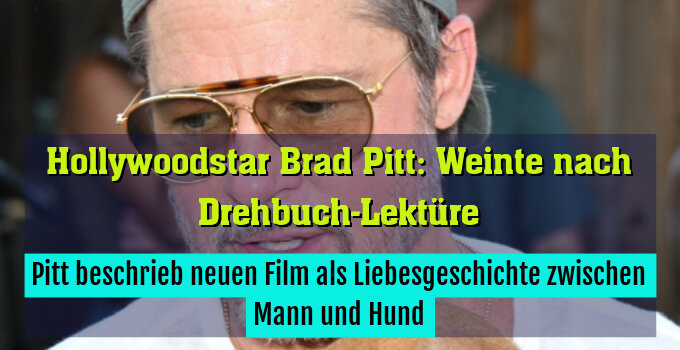 Pitt beschrieb neuen Film als Liebesgeschichte zwischen Mann und Hund